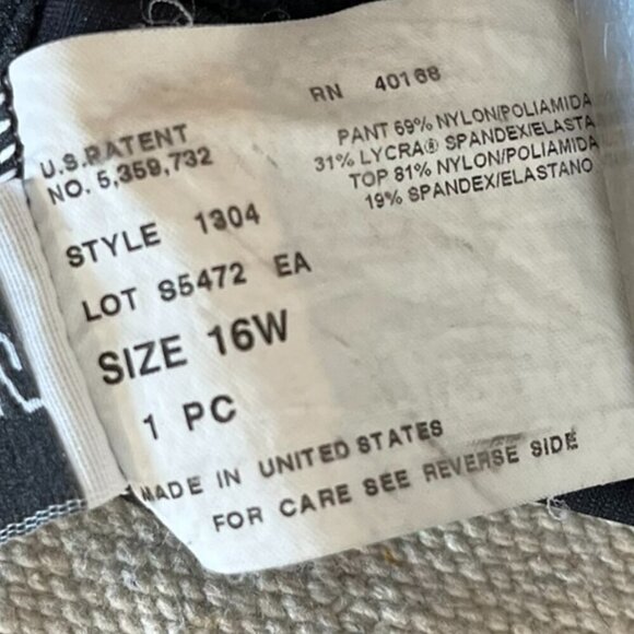 Miraclesuit Plus-Size Double Strap Slimming Middle One-Piece Swimsuit Sz 16W - Picture 7 of 9